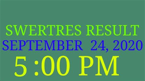 swertres result 5pm